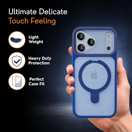 Image of AIBEX Back Cover Case for Apple iPhone 14 MagSafe Compatible | Slim Case with Wireless Charging Support | Anti-Scratch, Shockproof, Anti-Fingerprint & Lightweight Military Protective Cover - Purple