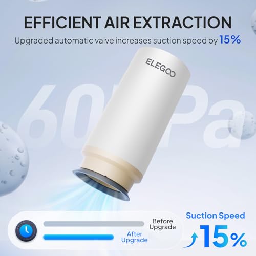 Image of ELEGOO Filament Vacuum Storage Kit with with Upgraded Auto Pump and Bags, 20 Pack Vacuum Sealed Bags for Keeping 3D Printer Filament Dry(13.8 * 12.6 inch)