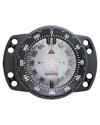SUUNTO Dive SK-8 Boussole de Plongée Professionnelle, Compass Étanche, Cadran Phosphorescent, Large fenêtre de Lecture latérale, Visibilité Optimale...