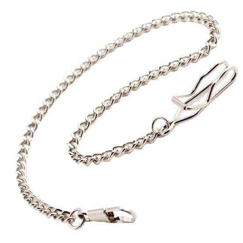 Visxcnu Paquete Cadenas de Reloj de Bolsillo- Plata Cadena de Reloj de Bolsillo para cinturón de Metal, Cadenas Reloj, Accesorios clásicos de Reloj de Bolsillo, Regalos creativos para Hombres