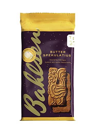 Bahlsen Butter-Spekulatius – 1er Pack – Weihnachtliches Gebäck mit Butternote und traditionellen Motiven (1 x 200 g)