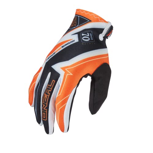 O'NEAL | Gants de vélo et de Motocross | MX MTB Motocross Enduro Motorcycle | Léger et Design Simple pour Une Sensation optimale sur Le Guidon | Vault Glove Racewear | Adulte | Noir Orange | Taille L