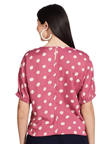Image of Max Women's Printed Round Neck Regular Fit Top