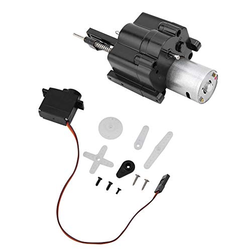 Woyisisi RC Gearbox Servo, 2Pcs Speed Gearbox and Shift Servo Parts Fit for 1/16 WPL Remote Control Car Upgrade Accessory