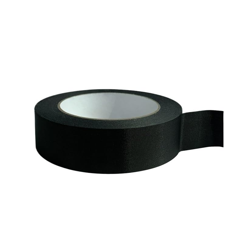 5pcs Seam Fixing Adhesive Tape with Black Nylon Reinforcement Single-Sided Adhesive Backing Shoe Material Repair Tape(1.5cm*45m)