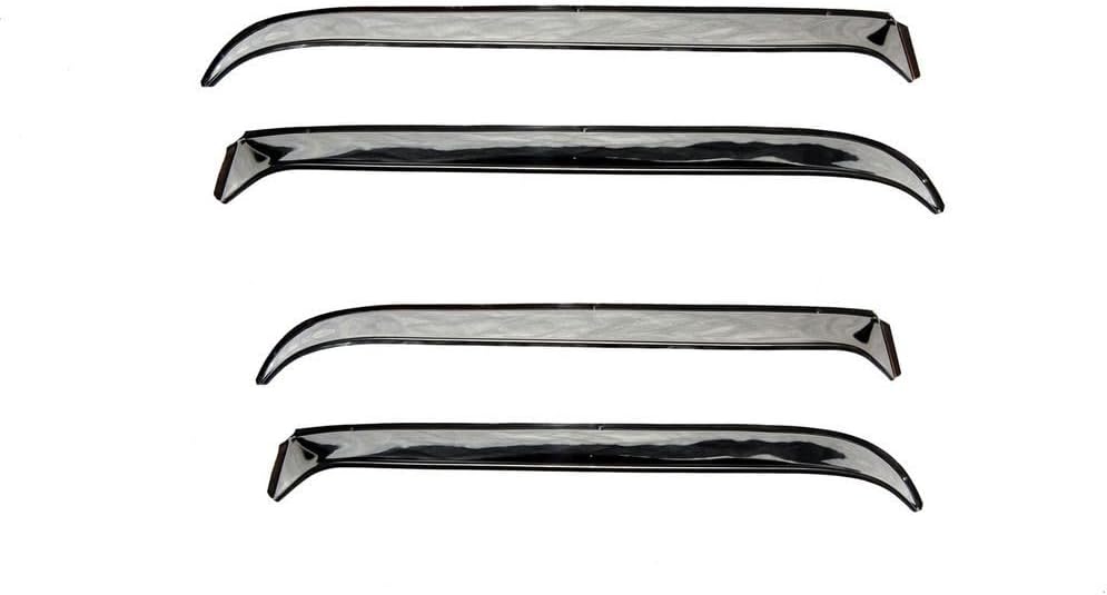 Auto Ventshade [AVS] Rain Guards for 1977 - 1984 Oldsmobile 98/Cadillac Deville/Buick Electra/Park Avenue,1980 - 1992 Cadillac Fleetwood Brougham, 4 pcs. | Window Vent Visors - Stainless | 14112