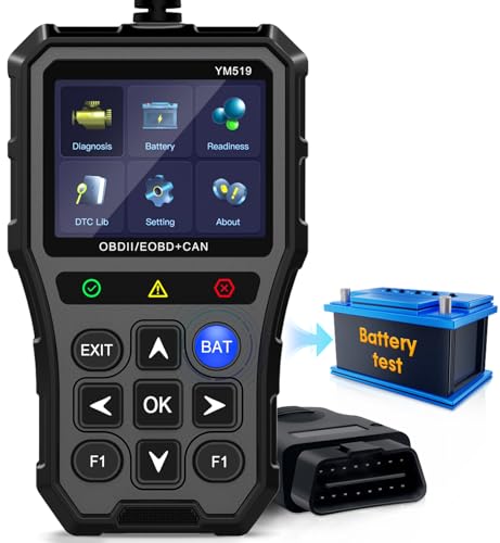 AMTIFO OBD2 Scanner with Battery Tester - Diagnostic Tool for ...