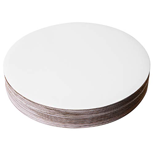 [25Pcs] 12" White Cakeboard Round,Disposable Cake Circle Base Boards Cake Plate Platter 12 Inch,Pack Of 25 #TOP1