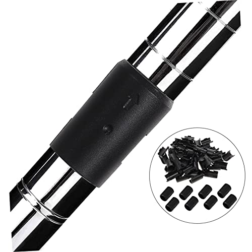 KONTONTY 32Pairs Anti Static Wire Shelf Lock Clips Split Shelf Sleeves Black Replacement Clips for Wire Shelving Systems Ideal for Organizing and Securing Shelves - Image 4
