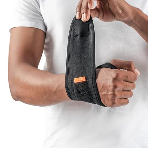 AX Esportes TAM-Único (Unidade), Munhequeira Ajustável Com Polegar Adulto Unissex, Preto (Black), Ún
