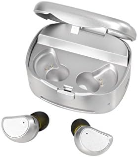 Silver Wireless Earbuds Bluetooth Headsets Bluetooth Earpiece with Built-in Mic and Charging Case |Wireless Bluetooth Headset for Women and Men