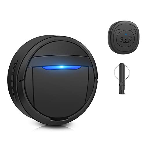 WENXUAN Dog Bells for Potty Training, Dog Training Bell for Door with 55 Ring Chime Waterproof Communication Wireless Doggy Doorbell with 1 Transmitter and 1 Whistle