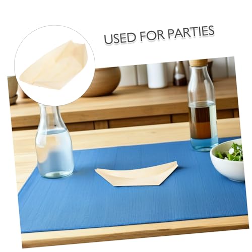 Platos de sushi de madera 11.5 cm, pack 100 unidades miniatura 3
