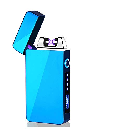 KIPIDA Mechero Eléctrico, Pantalla Táctil Mechero Doble Arco, USB Plasma Mechero con...