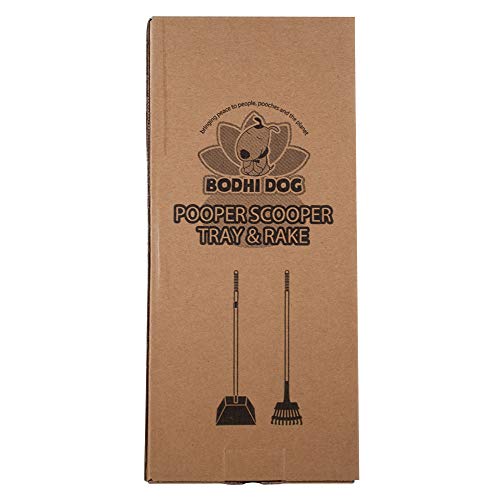 Image of Bodhi Dog Pooper Scooper for Small to Large Dogs - Heavy Duty Metal Long Handle Tray & Rake Poop Scoop - Durable, Rust-Resistant, Great for Grass, Streets, Gravel & Outdoor Cleanups