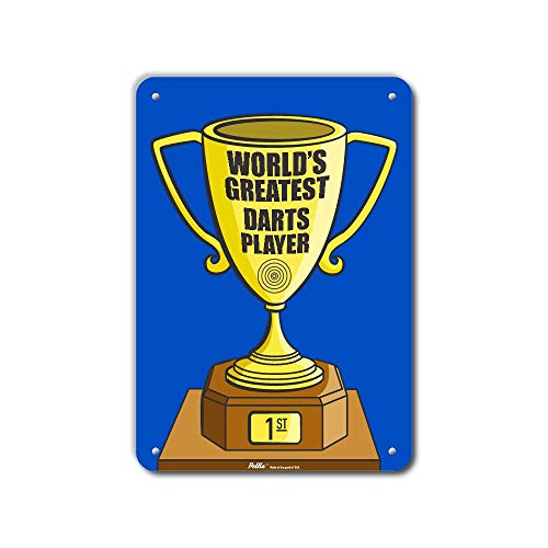 Plaque fléchettes World's Greatest Darts Player cadeau joueur