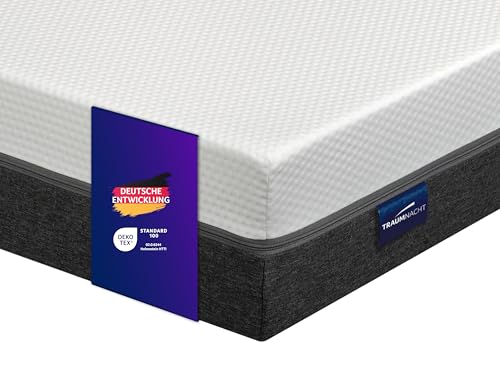 Traumnacht Cozy 7-Zonen Kaltschaummatratze mit hochwertiger Sky-Therm Auflage Öko-Tex Zertifiziert, Härtegrad 3 (mittelfest), 120 x 200 cm, Höhe 19 cm, produziert nach deutschem Qualitätsstandard Traumnacht Cozy 7-Zonen Kaltschaummatratze mit hochwertiger Sky-Therm Auflage Öko-Tex Zertifiziert, Härtegrad 3 (mittelfest), 120 x 200 cm, Höhe 19 cm, produziert nach deutschem Qualitätsstandard