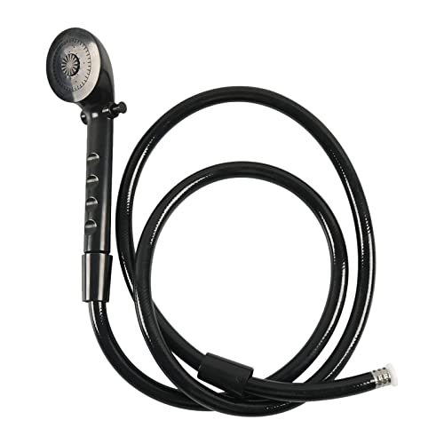 Image of RV Shower Faucet & Shower Head & Hose High Pressure Water Saving RV Shower Kits Replacement for Travel RV, Camper, Van, Travel Trailer, Motorhome, Boat, Black