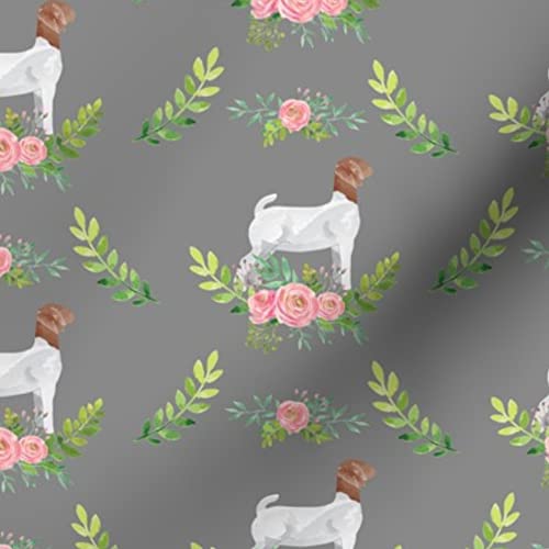 Spoonflower Fabric - Show Goat, Showstock, Roses, Goats, Watercolor, Farm, Floral, Printed On Fleece Fabric By The Yard - Sewing Blankets Loungewear And No-Sew Projects #TOP5