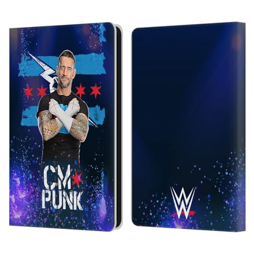 WWE CM Punk Étui Portefeuille en Cuir pour Amazon Kindle Paperwhite 6 Head Case Designs