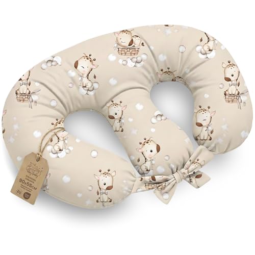 Coussin d’allaitement Jumeaux Twins - 90x50 cm - Oreiller maternité XXL ergonomique Breastfeeding Nursing Pillow bébé positionnement confortable...