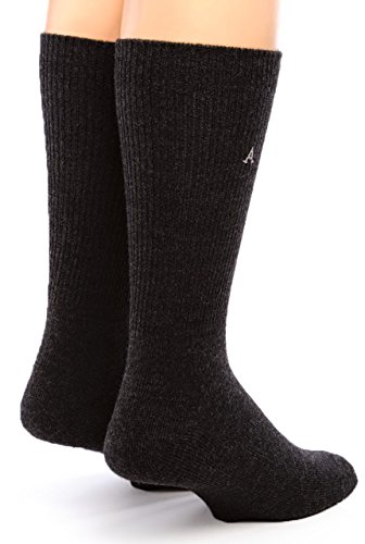 WARRIOR ALPACA SOCKS - Premium Baby Alpaca Wool Dress Socks For Men and Women(Charcoal X-Large)2