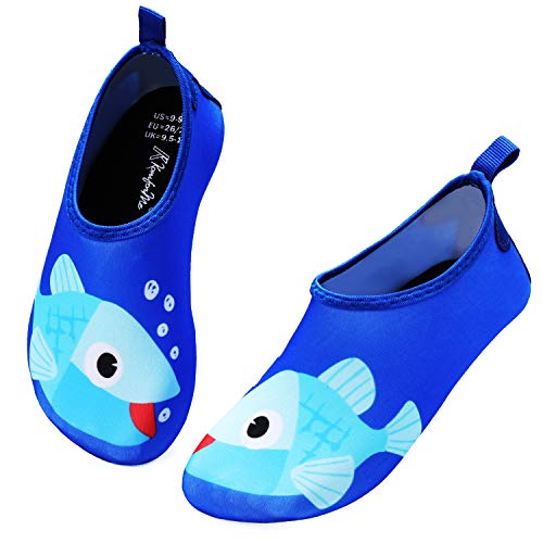 Kkomforme Kids Beach Water Shoes Non-Slip Quick Dry Swim Barefoot Aqua Pool Socks Shoes for Boys and Girls Toddler