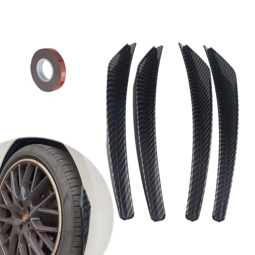 4 Stück Kotflügelverbreiterung Aartner Universal Mudguards Crash-Tauglichkeit Kotflügel Verbreiterung Carbon Radlaufverbreiterung für Auto-Protektor und Dekoration