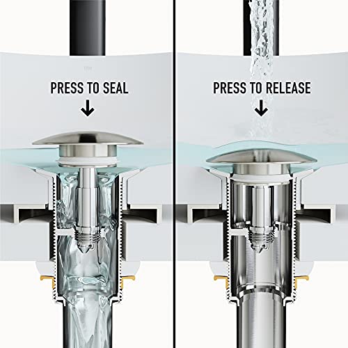 Vigo Vg07000Bn Vessel Sink Pop-Up Drain And Mounting Ring, Brushed Nickel #TOP3