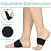 Vive Foot Arch Support Brace (Pair) - Wrap Corrector for Flat Feet, Plantar Fasciitis, Pain Relief, Fallen Arches - Compression Sleeve Strap, Gel Bands Inserts For Women & Men - Wear Under Socks
