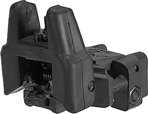 Evike Airsoft - Dual-Profile Rhino Fiber Optic Flip-up Sight - Front Sight (Color: Black)