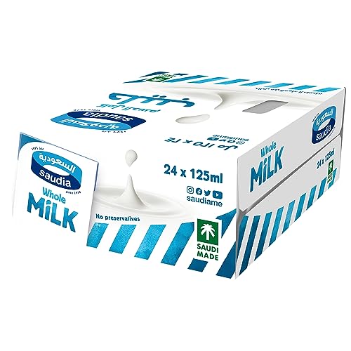 Saudia Whole Milk 24x125ml