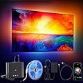 BDFFLY Smart TV LED Backlight Kit with HDMI 4K30Hz Sync Box,16.4ft TV LED Lights for 55-75 Inch, RGB led Strip Lights, Sync Color Changing Led Lights That Sync with Tv, PC, Game?App Control