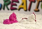 Luna24 simply great ideas... Sandcreation - Mini stampi 3D per impastare sabbia, sabbia interna e sabbia naturale: gatto, pony, leone, coccodrillo