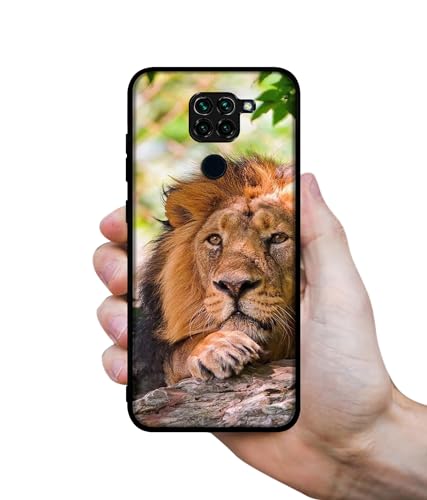 Image of Tiger Pattern Print Design Premium 2D Printed Metal Back Case Cover for Mi Redmi Note 9 4G