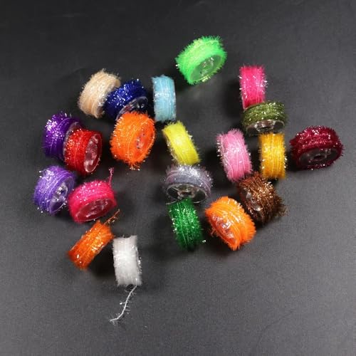 25 colores chenilla para atar moscas 5 m por carrete miniatura 5