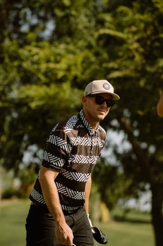 Image of BRIMZ Golf Performance Hat - Tee Holder & Magnetic Ball Marker - Breathable, Sweat & Water Resistant Golfing Snapback Hat