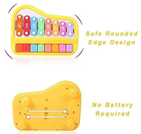 Image of Xylophone Musical Toy for Kids 8 Scale - Piano Keyboard for 1 Year Baby Boy Girl | Birthday Gift for Kids 6-12 Months | Educational Toy for Toddlers, Non-Battery (Big Size)