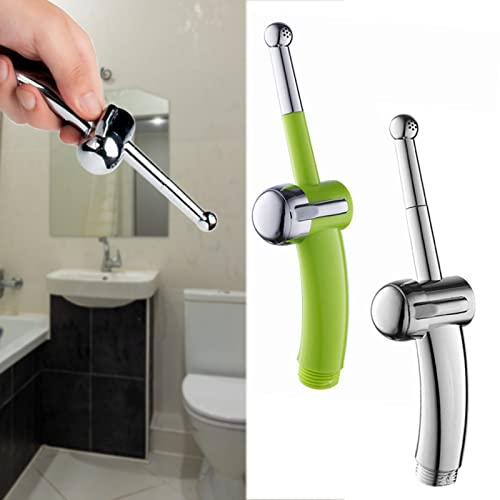 Toilet Muslim Chrome Bidet Spray Kits DIY Hand-held Shower Head Brass Green — view 6