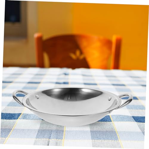 Wok de Fondo Redondo Acero Inoxidable Luxshiny miniatura 2