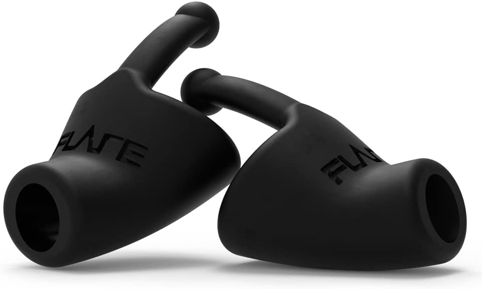 Flare Calmer Night – Sleeping Ear Plugs Alternative – Reduce Annoying Noises Without Blocking Sound – Extra Soft Reusable Silicone – Black