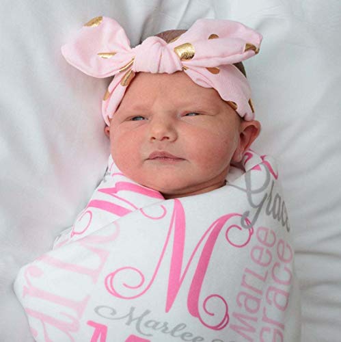 Personalized Name Blankets for Baby, Kids and Adults. Custom Name Blanket from Baby's Name. Repeating Name Customized Blankets. Premium Quality Baby Blanket for Girls and Boys with Customized Name