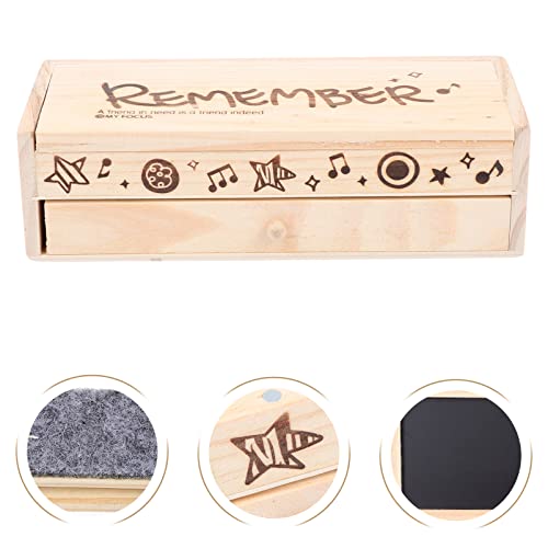 Pot à crayons pratique en bois Lurrose avec ardoise noire - 4