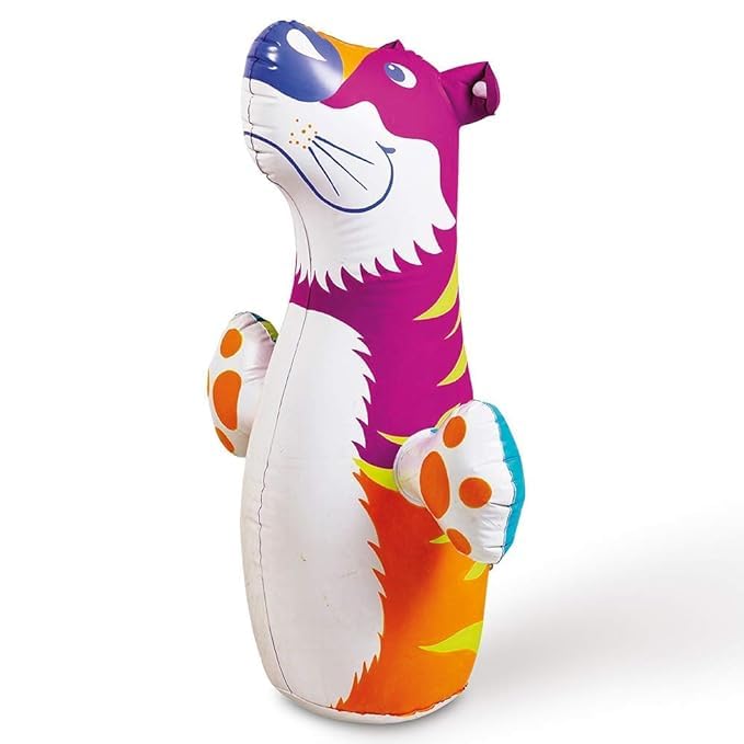 Enterprises Bop Bag Hit Me Toys for Child Inflatable Blow Up Punching Bags Tiger Shape Large Size-image-31