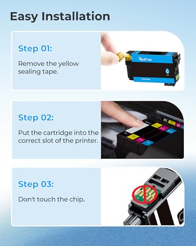 Image of Valuetoner Remanufactured Replacement for Epson 212 Ink Cartridges 212XL High Yield T212 T212XL Work with Epson XP-4100 XP-4105 Workforce WF-2830 WF-2850 (2 Black, 1 Cyan, 1 Magenta, 1 Yellow)