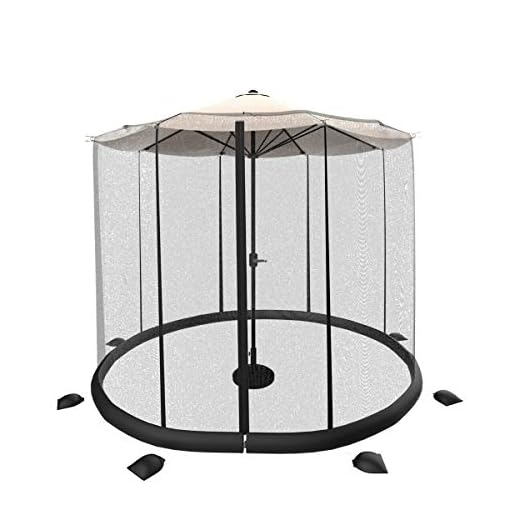 Patio Umbrella Mosquito Net for Outdoor Protection