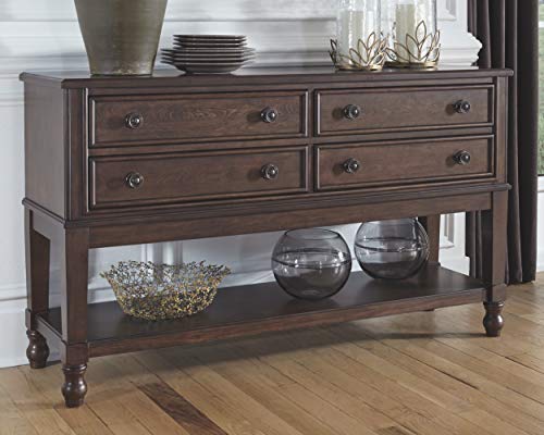 Signature Design By Ashley Adinton Traditional Dining Room Buffet Or Server, Dark Brown #TOP1