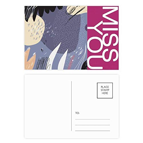 Jeu de cartes postales violettes pour écrire vos petits mots doux au quotidien