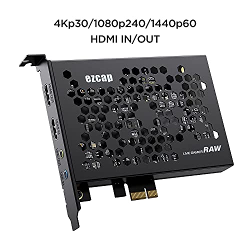 Mypin Game Capture Card, Hdmi Pci-E 4K 30Fps Record & Live Stream From Gaming Systems, Camcorders, Dslrs,Support Zero Delay Hdmi Loop-Out #TOP6