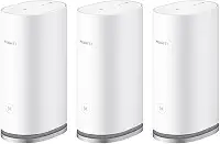 Roteador, HUAWEI WiFi Mesh 3, Wi-Fi 6 em Toda Casa com Até 3000Mbps, HarmonyOS Mesh+, Conexão com Um Toque, Branco,Kit com 3 unidades